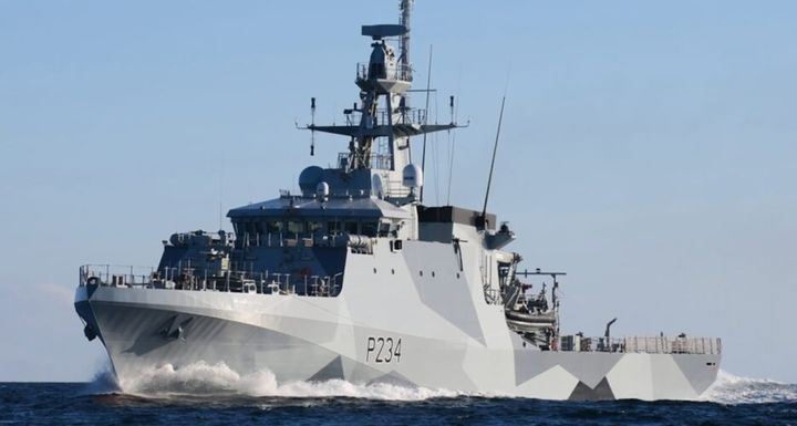 [서울=뉴시스]영국이 한반도 주변의 북한 해상 환적 등 불법 활동 감시를 위해 투입한 HMS 스페이함. (출처=영국 국방부) 2025.6.11.  *재판매 및 DB 금지
