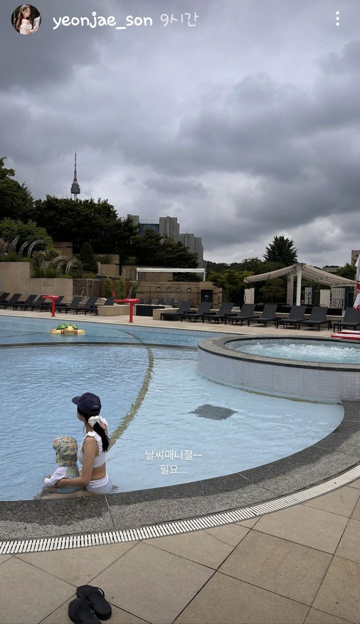 [서울=뉴시스] 전 리듬체조선수 손연재가 아들과의 일상을 공개했다. (사진=손연재 인스타그램 캡처) 2025.06.11. photo@newsis.com *재판매 및 DB 금지
