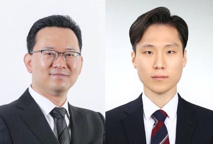 [울산=뉴시스] 구미현 기자 = UNIST 연구진. 김채운 교수(좌측)과 김진균 박사(제1저자). photo@newsis.com *재판매 및 DB 금지