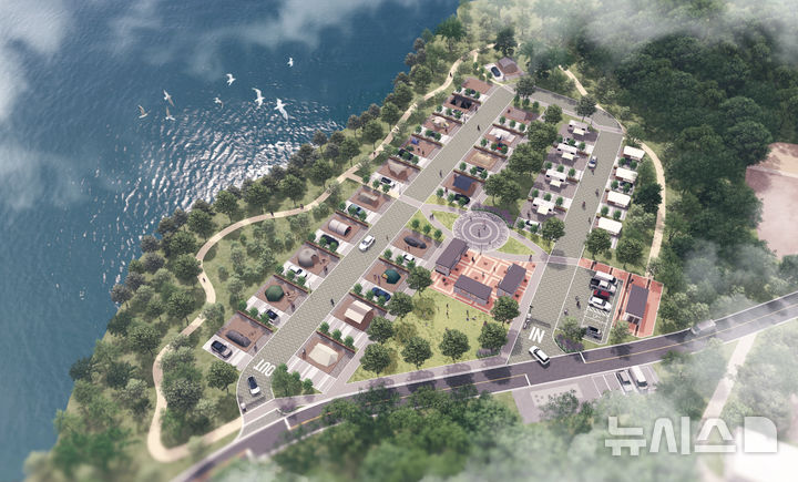 [광주=뉴시스] 전남 완도군은 12일 '가고 싶은 섬' 금당도에 캠프데크, 글램핑 등을 갖춘 캠핑장을 조성한다고 밝혔다. (사진=완도군 제공). 2025.06.12. photo@newsis.com *재판매 및 DB 금지