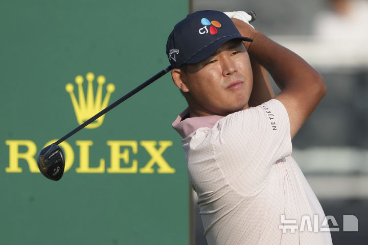 [오크몬트=AP/뉴시스] 제125회 US오픈에 출전한 김시우. 2025.06.12.