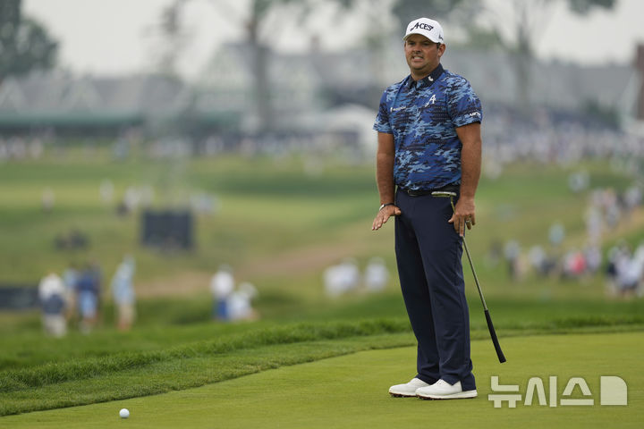 [오크몬트=AP/뉴시스] LIV 골프의 패트릭 리드. 2025.06.13.