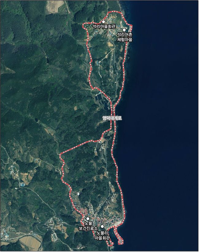 특별재생지역으로 지정된 영덕 노물리. (그래픽=경북도 제공) *재판매 및 DB 금지