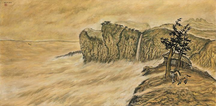 변시지, 폭풍의 언덕,1987, 추정가 2억원-5억원 *재판매 및 DB 금지