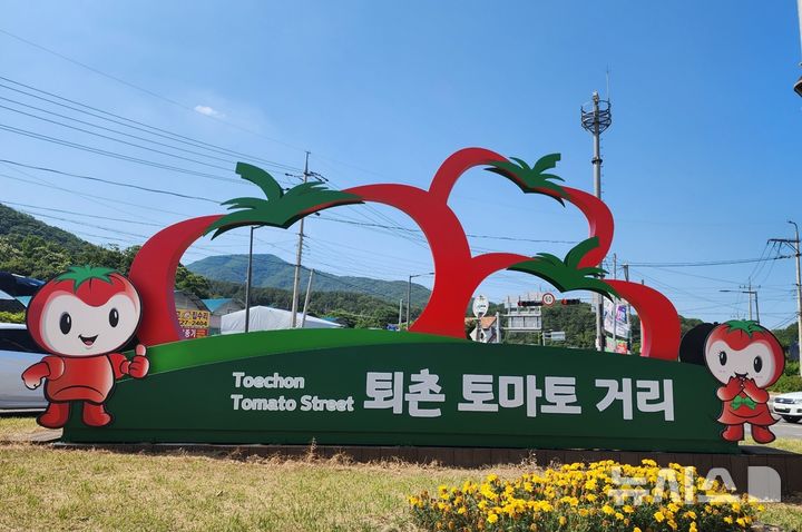[경기광주=뉴시스] 광주시가 ‘퇴촌토마토거리’ 안내시설물을 설치했다 (사진=광주시 제공) 2025.06.13.photo@newsis.com