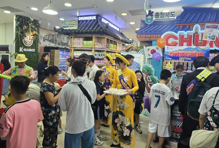 베트남 하노이 충북 농식품 안테나숍. (사진=충북도 제공) *재판매 및 DB 금지