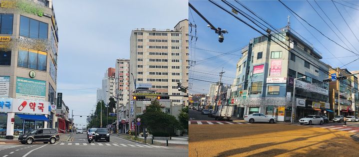 [군산=뉴시스] 전북 군산시 미장상가(왼쪽)와 나운금빛. (사진=군산시 제공) 2025.06.13. photo@newsis.com *재판매 및 DB 금지