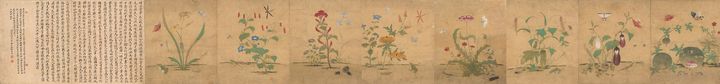 신사임당(申師任堂, 1504~1551) 《초충도》草蟲圖 전傳 조선 16세기, 종이에 색 136.0×408.8cm, 국립중앙박물관 소장 *재판매 및 DB 금지