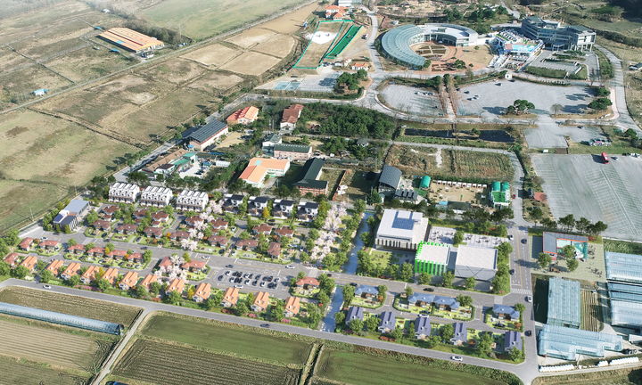 [남원=뉴시스] 남원시가 올 하반기부터 기반시설 공사를 시작하는 지리산활력타운 조감도. *재판매 및 DB 금지