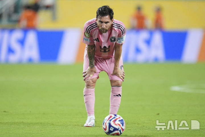 [마이애미=AP/뉴시스]메시의 마이애미, 클럽월드컵 개막전 무승부. 2025.06.14.