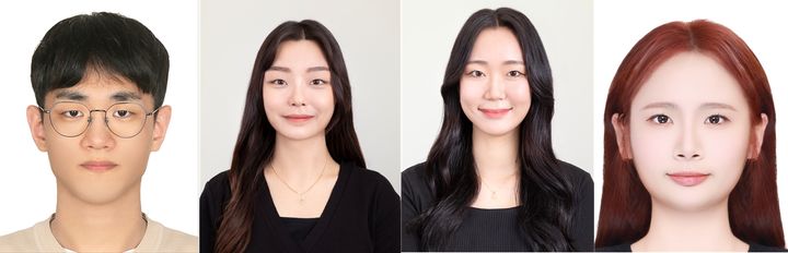 [진주=뉴시스] 경상국립대학교 하병민(박사과정), 이현정(석사과정), 정수민(석사과정), 김나현(석사과정). (사진=경상국립대 제공) 2025.06.16. photo@newsis.com *재판매 및 DB 금지