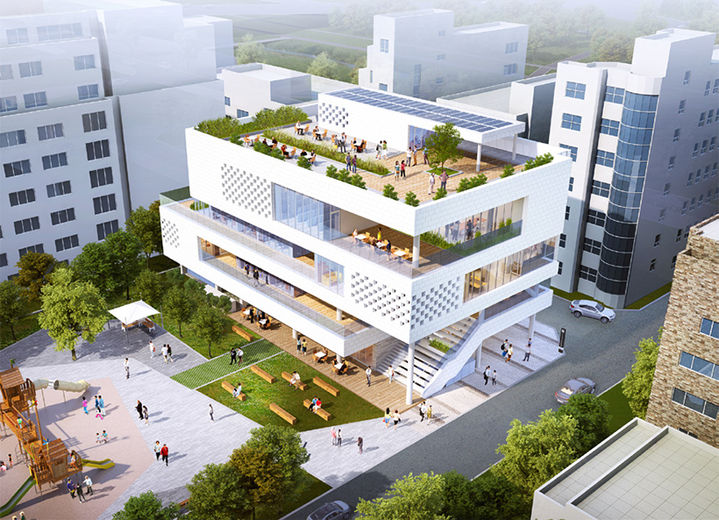 [울산=뉴시스] 울산 남구 신정1동 뉴:빌리지 사업으로 건립 예정인 주민복합편의시설 조감도. (사진=울산 남구 제공) photo@newsis.com *재판매 및 DB 금지