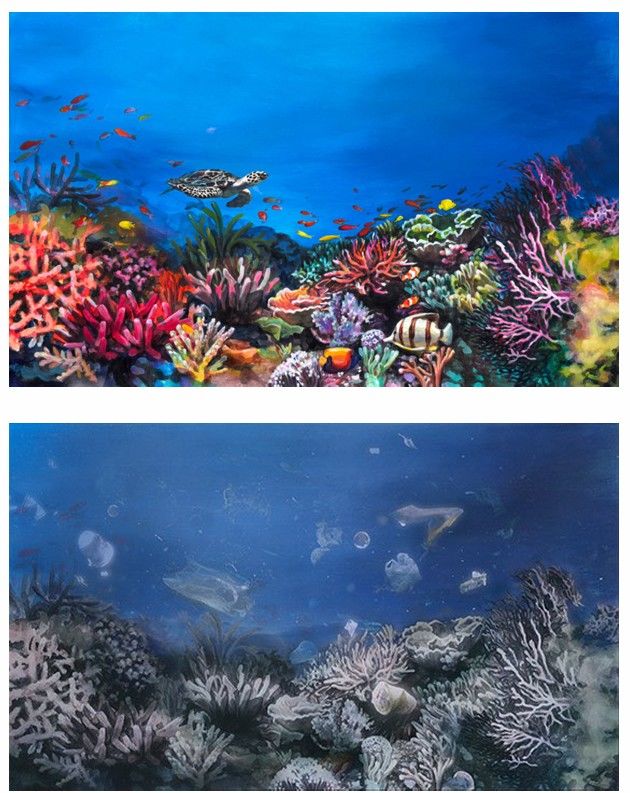 김정아 한걸음다가서면바꿀수있어요: 산호 You Can Change It If You Take One Step Closer: Coral 아크릴, 렌티큘러, 디아섹 60.5x99 cm 2025 Courtesy of the artist and Duson Gallery 이미지제공: 두손갤러 *재판매 및 DB 금지