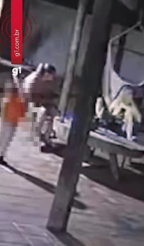 [뉴시스] 당시 상황이 담긴 CCTV 영상. (출처=G1) *재판매 및 DB 금지