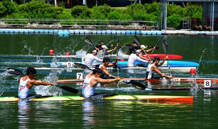 [화천=뉴시스] 17일 화천군은 제24회 화천 파로호배 전국카누경기대회가 오는 27일부터 3일간 북한강 화천호 카누 경기장에서 개최된다 고 밝혔다. 화천군 제공. *재판매 및 DB 금지