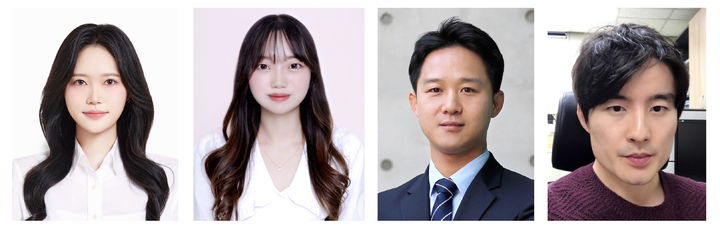 (왼쪽부터) 이선정·김수경 연구원, 박동욱, 김윤 교수. (사진=서울시립대 제공) *재판매 및 DB 금지