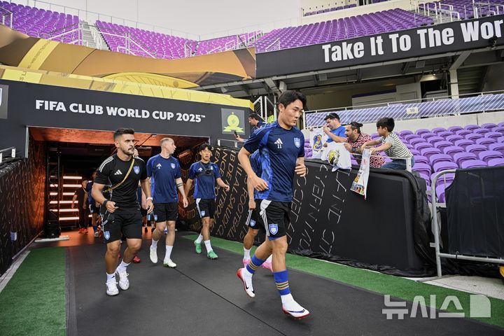 [올랜도=AP/뉴시스] 2025 국제축구연맹(FIFA) 클럽월드컵에 나선 프로축구 K리그1의 울산 HD. 2025.06.17.