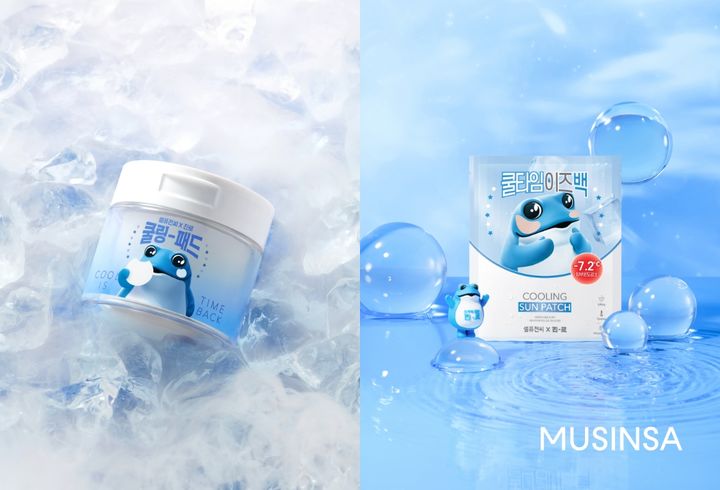 무신사 뷰티에서 판매되는 셀퓨전씨와 진로 협업 제품인 '쿨링패드 기획세트'(사진=무신사 제공) *재판매 및 DB 금지