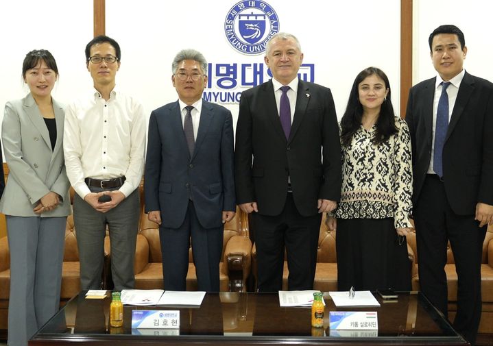 교류 협력 논의하는 세명대와 타지키스탄 대사 일행 *재판매 및 DB 금지