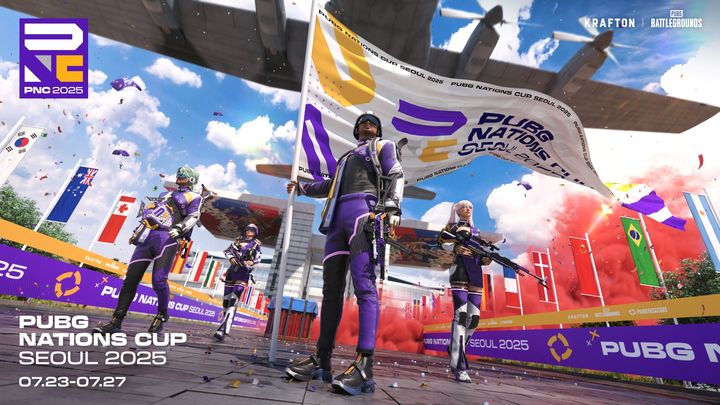 [서울=뉴시스] 크래프톤이 '펍지: 배틀그라운드' 글로벌 e스포츠 국가대항전 '펍지 네이션스 컵(PNC) 2025'를 다음 달 23일부터 27일까지 서울 올림픽공원 핸드볼경기장에서 개최한다고 18일 밝혔다. (사진=크래프톤 제공) *재판매 및 DB 금지