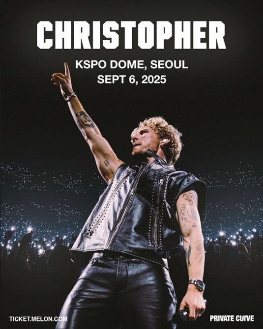 [서울=뉴시스] 덴마크 출신 싱어송라이터 크리스토퍼 내한공연 포스터. (사진=프라이빗커브 제공) 2025.06.18 photo@newsis.com *재판매 및 DB 금지