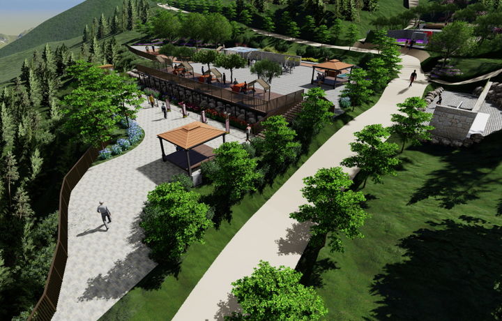 [부산=뉴시스] 부산 기장군 일광산 아침햇살 정원 숲 경관 사업 조감도 (그림=부산 기장군 제공) 2025.06.18. photo@newsis.com *재판매 및 DB 금지