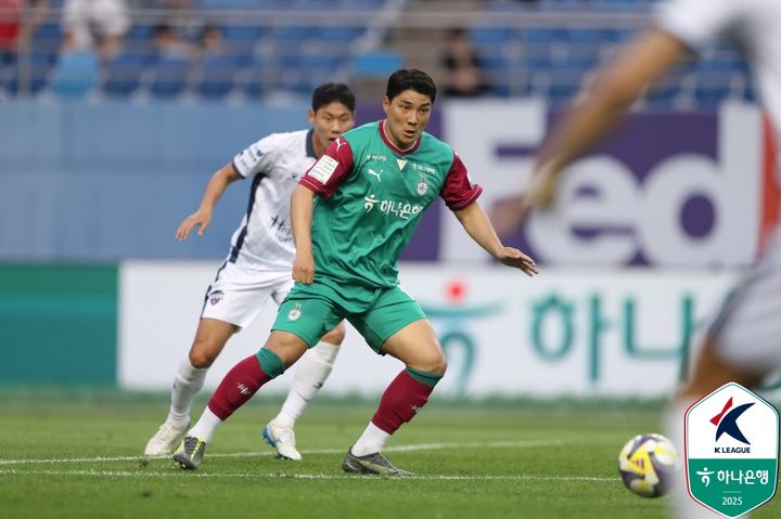 [서울=뉴시스] 프로축구 K리그1 대전하나시티즌의 주민규. (사진=한국프로축구연맹 제공) *재판매 및 DB 금지