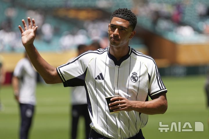 [마이애미=AP/뉴시스]레알 마드리드 벨링엄. 2025.06.18.