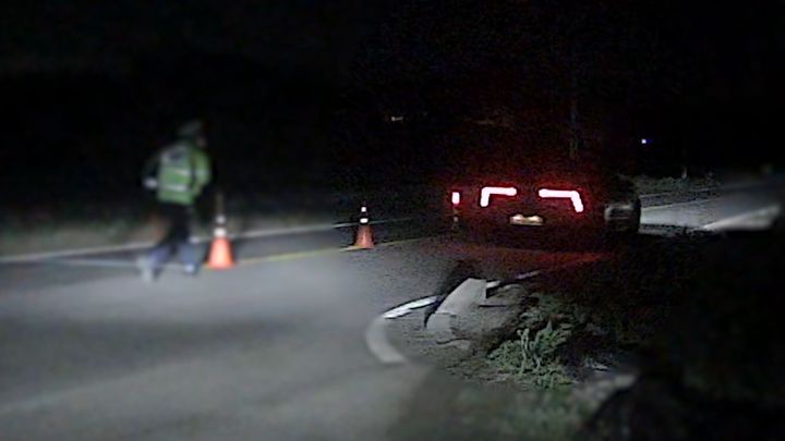 경찰의 음주 단속 정차 요구를 무시하고 달아나는 20대 운전자 모습. (사진=경기남부경찰청 제공) *재판매 및 DB 금지