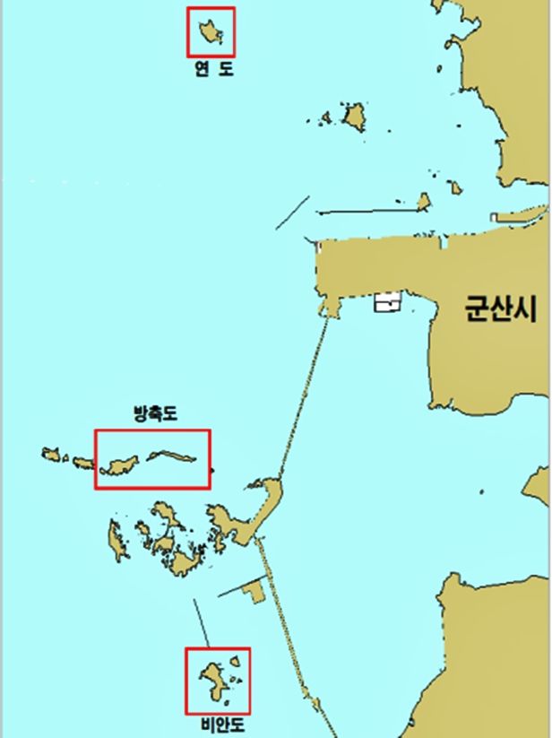 갑오징어 산란서식장 조성사업 종자방류 해역도(사진=군산시 제공) *재판매 및 DB 금지