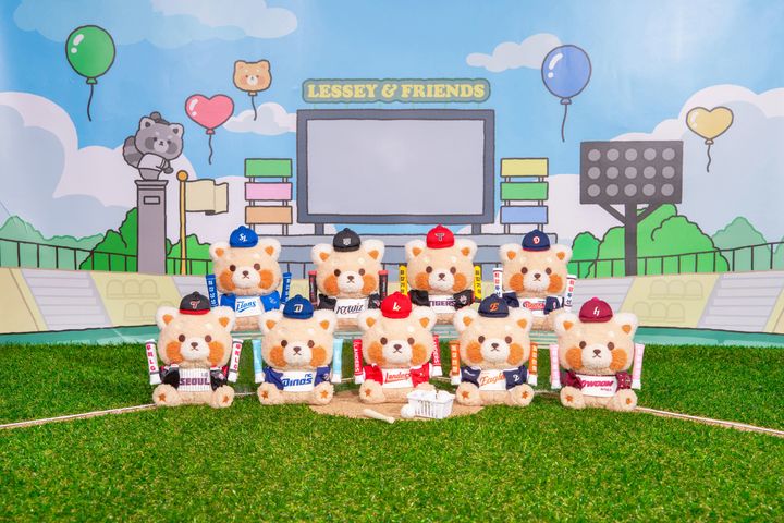 [서울=뉴시스]한국야구위원회(KBO)는 삼성물산 리조트 부문 에버랜드와 손잡고 캐릭터 레시앤프렌즈(Lessey&Friends) 콜라보 굿즈 '최강레시 시즌2'를 선보인다고 19일 밝혔다. (사진=한국야구위원회 제공) 2025.06.19. photo@newsis.com *재판매 및 DB 금지