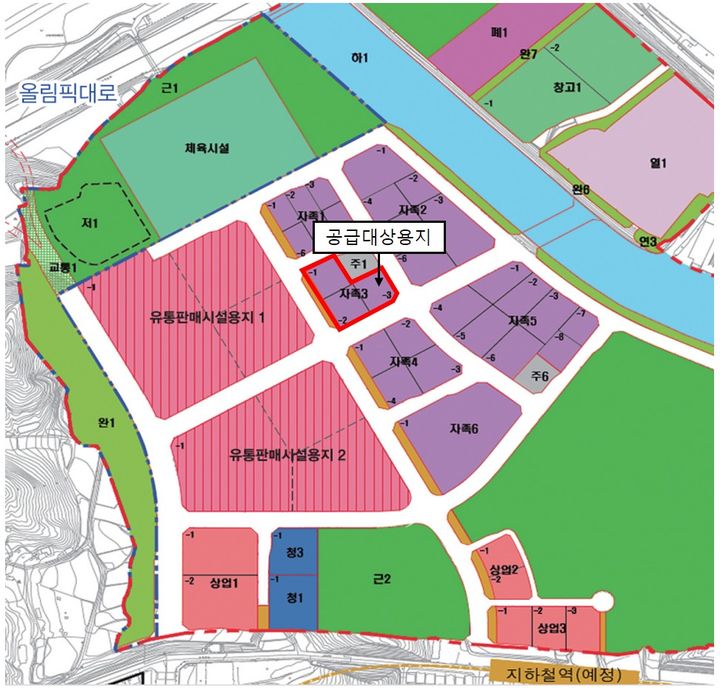 [서울=뉴시스] 공급대상용지. 2025.06.19 (사진 제공=강동구청) photo@newsis.com *재판매 및 DB 금지