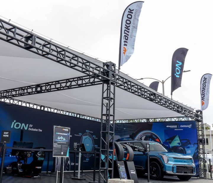 [서울=뉴시스] 2024년 일렉트리파이 엑스포 내 한국타이어 전시 부스 전경. (사진=한국타이어) 2025.06.19 photo@newsis.com *재판매 및 DB 금지 *재판매 및 DB 금지