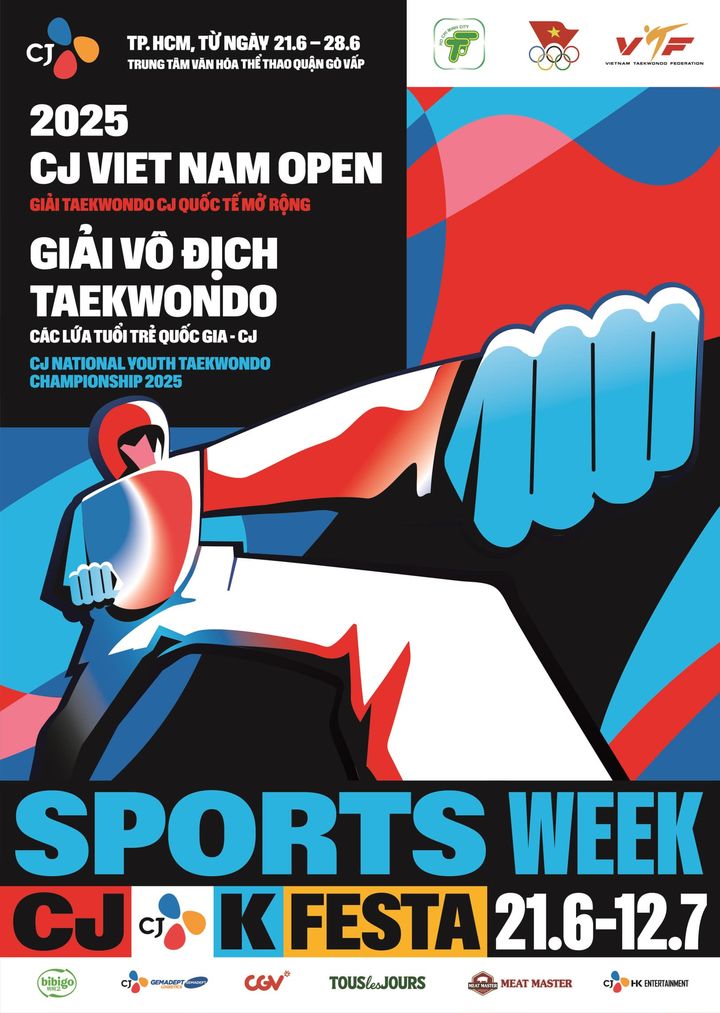 [서울=뉴시스] 2025 CJ 베트남 태권도 대회 통합 포스터.(사진=CJ 제공) *재판매 및 DB 금지