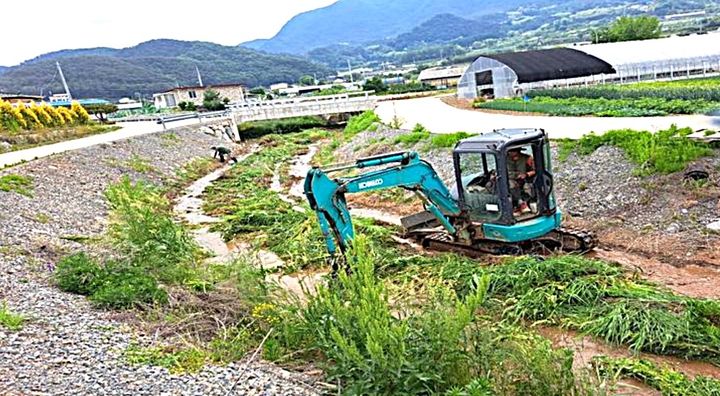 하천 정비 모습. *재판매 및 DB 금지