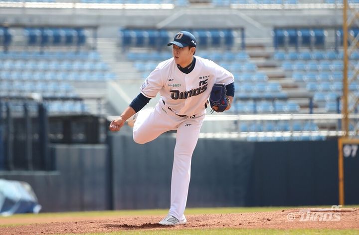 [서울=뉴시스] 프로야구 NC 다이노스의 우완 투수 김휘건. (사진=NC 다이노스 제공) 2025.06.20. *재판매 및 DB 금지