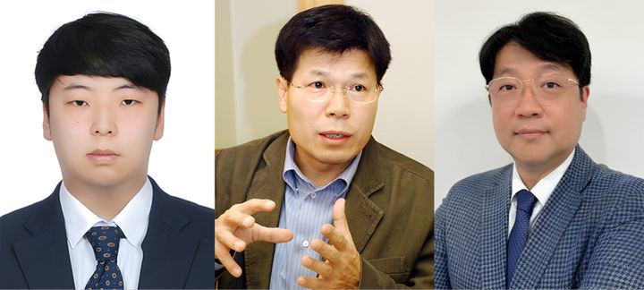 [부산=뉴시스] 부경대 연구팀. 왼쪽부터 김병국 박사수료생, 임권택 명예교수, 박상혁 교수. (사진=부경대 제공) 2025.06.20. photo@newsis.com&nbsp; *재판매 및 DB 금지