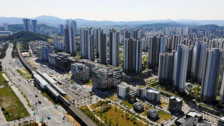 [아산=뉴시스] 충남 아산시 탕정역 주변 신도시 모습.(사진=아산시 제공).2025.06.20.photo@newsis.com. *재판매 및 DB 금지