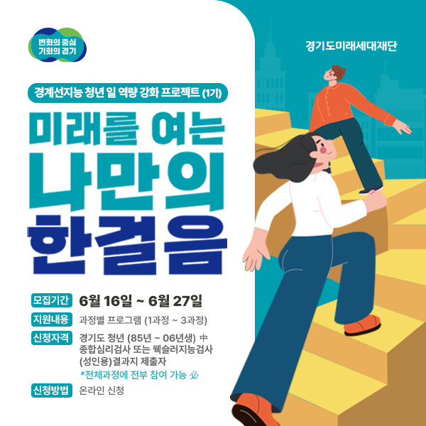 '경계선지능 청년 일 역량강화 프로젝트' (사진=경기도 제공) *재판매 및 DB 금지