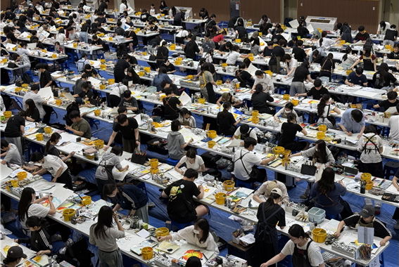 한성대에서 '기초디자인' 실기대회가 열렸다. 사진은 실기대회 현장 모습. (사진=한성대 제공) *재판매 및 DB 금지