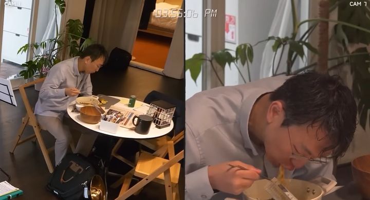 [서울=뉴시스] 우리나라에 '저속 노화'(느리고 건강하게 나이 들기) 열풍을 일으킨 정희원 서울아산병원 노년내과 교수의 일상이 공개됐다. (사진=유튜브 채널 '슬슬:슬로우라이프' 캡처) 2025.06.23 *재판매 및 DB 금지