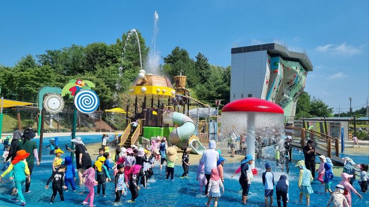 [고창=뉴시스] 고창나들목공원 물놀이장. *재판매 및 DB 금지