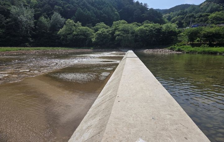 백옥포리 취입보 준공 모습. *재판매 및 DB 금지