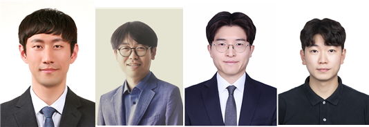 (왼쪽부터) 최창순 교수, 김성환 교수, 손원경 박사, 이수훈 석사과정생. (사진=한양대 제공) *재판매 및 DB 금지