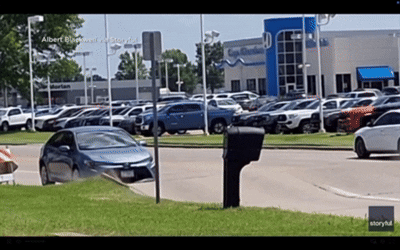 [뉴시스] 미국 중부 지역에서 폭염이 이어지자 도로가 솟아오르는 '블로우 업(Blow up)' 현상이 발생했다. (사진=코리에리) *재판매 및 DB 금지