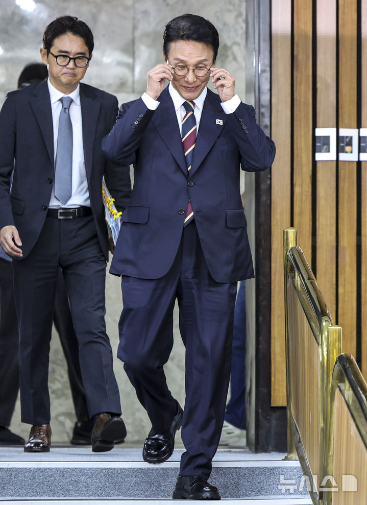 [서울=뉴시스] 김금보 기자 = 김민석 국무총리 후보자가 25일 서울 여의도 국회에서 열린 인사청문회에 출석하고 있다. 2025.06.25. kgb@newsis.com