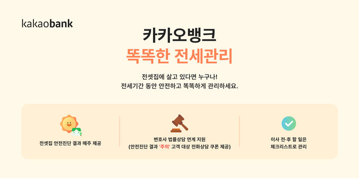 카카오뱅크, '똑똑한 전세관리' 이용 10만명 돌파