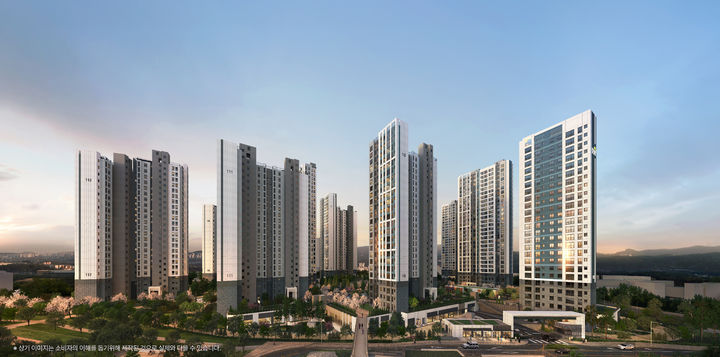 [청주=뉴시스] 신분평 더웨이시티 제일풍경채 투시도. photo@newsis.com *재판매 및 DB 금지