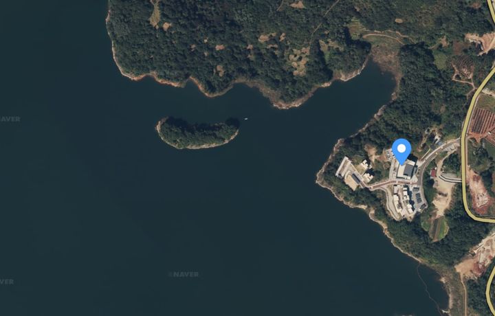 관광휴양형 리조트 들어설 청풍호반 시유지, 사진 속 건축물은 환경공단 제천 연수원 *재판매 및 DB 금지