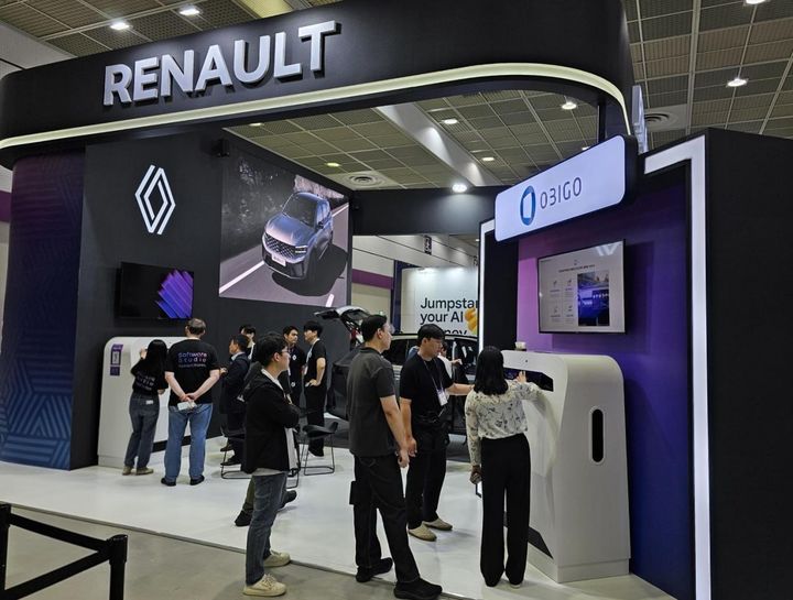 오비고, 르노코리아와 '넥스트라이즈' 공동 참가…SDV 서비스 플랫폼 전시